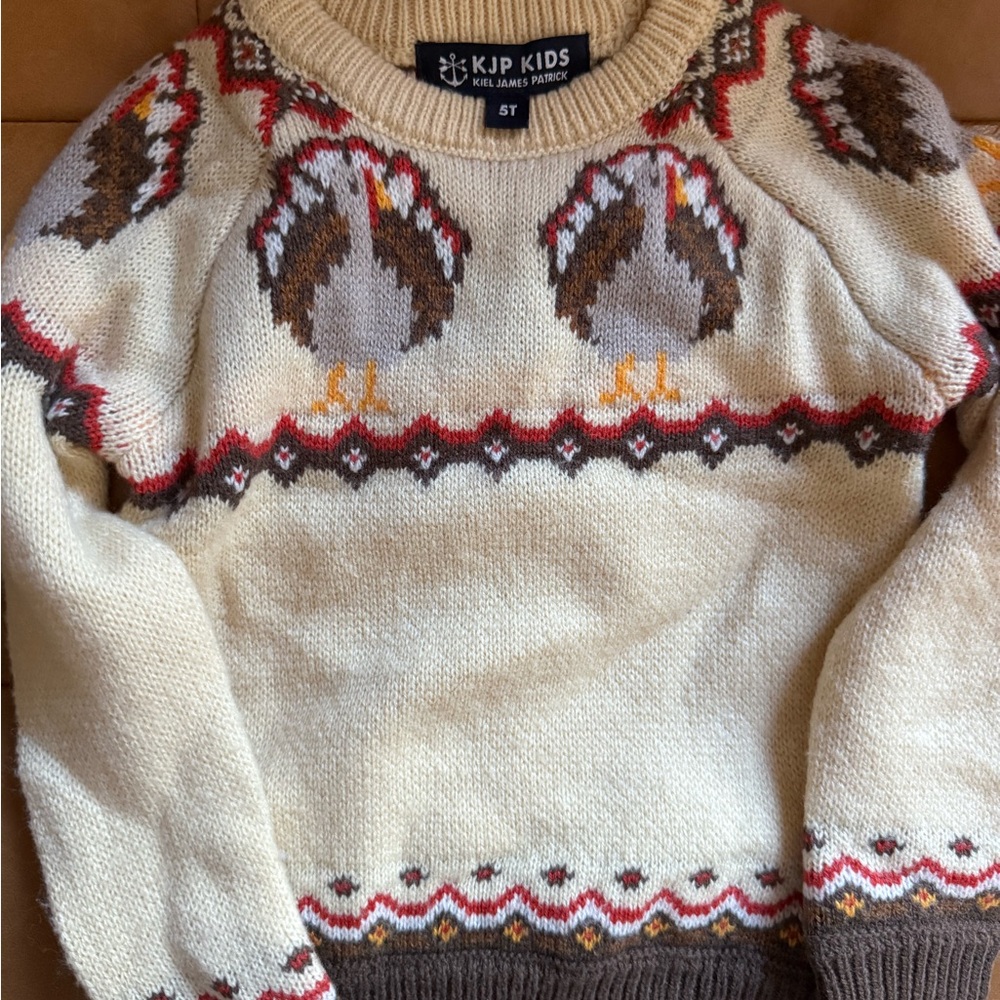 KJP Sweater -Turkey/Thanksgiving 5T